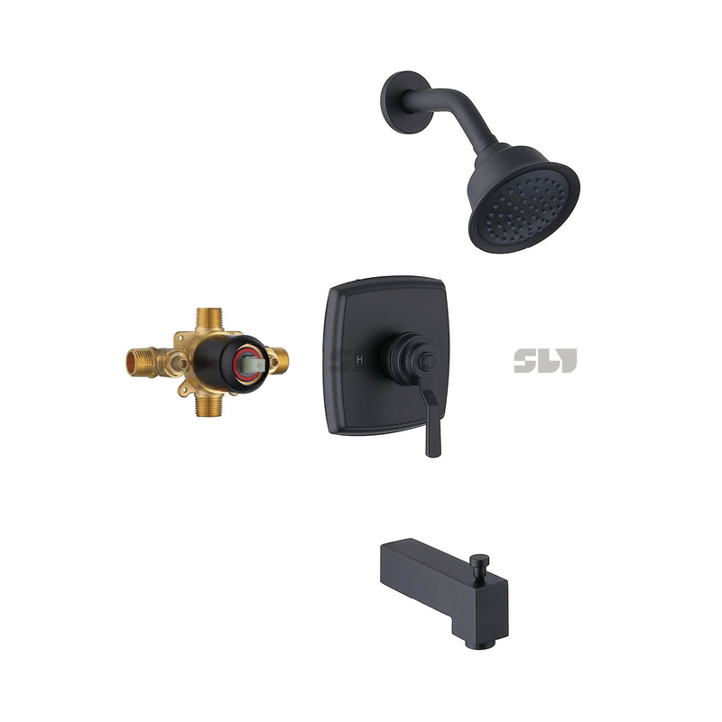 SLY Wall Mounted Combo Set Faucet Luxury Concealed Shower Mixer Two Function Buy mixed shower