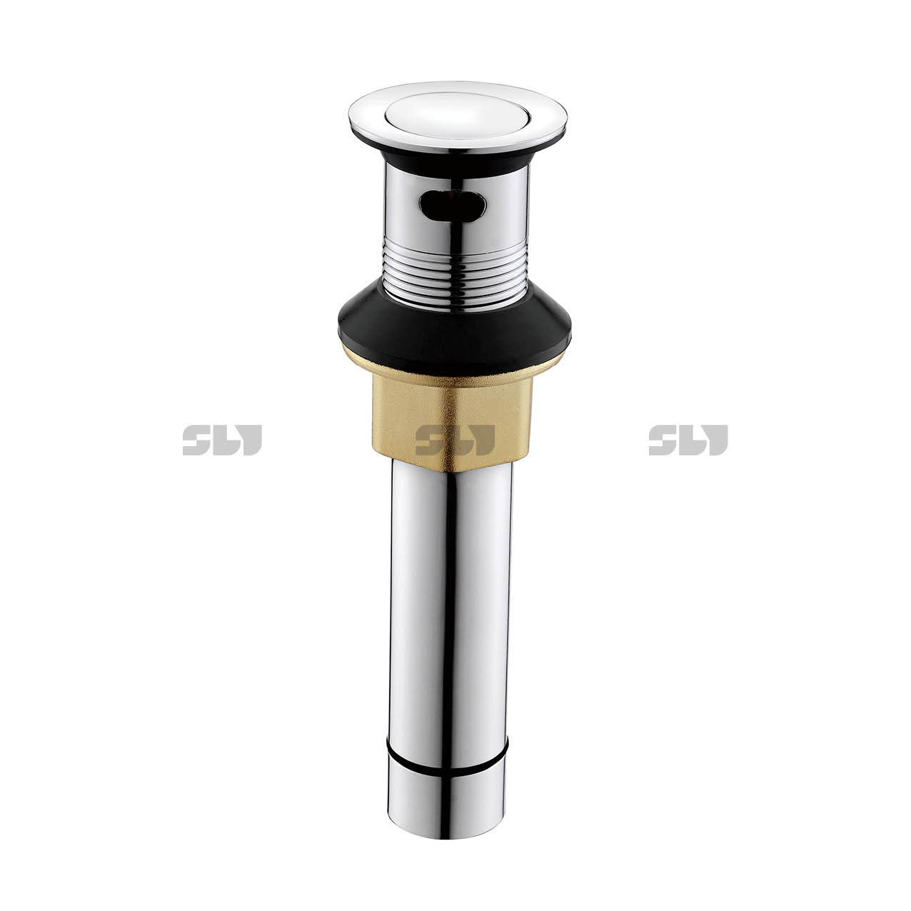 SLY Bathroom Faucet Vessel Sink Drain Stopper, Push Pop Up Drain with Overflow Buy Popup