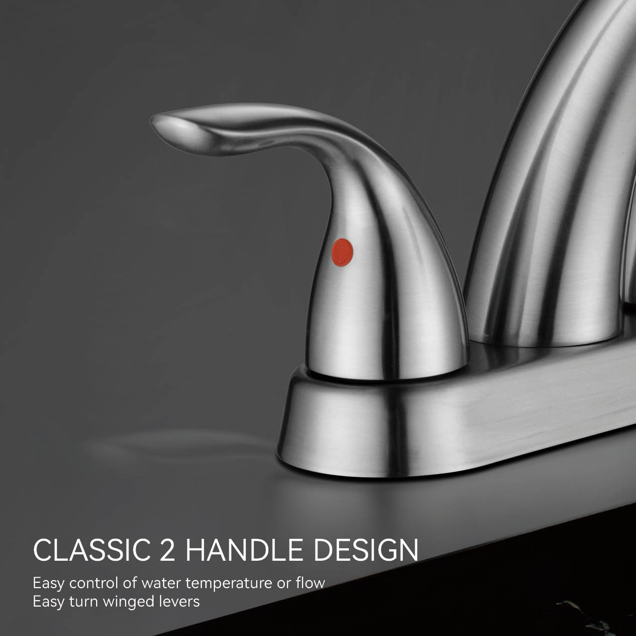 Centerset Faucet Dual Handle Deck Mount Gold Basin Faucet Bathroom Sink